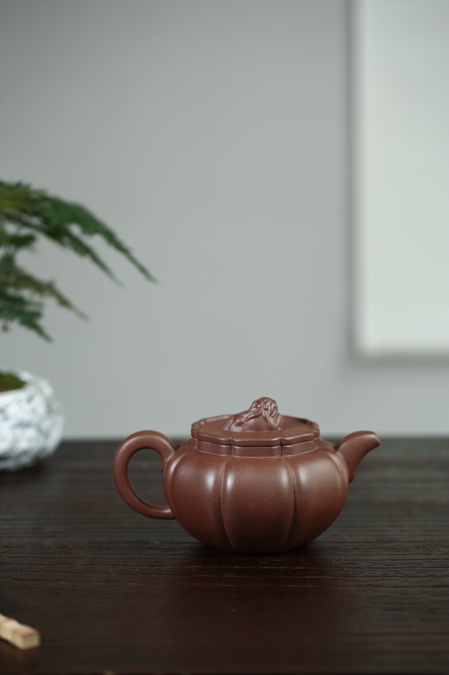 「典藏泥料」全手工家藏底槽清獅球紫砂壺