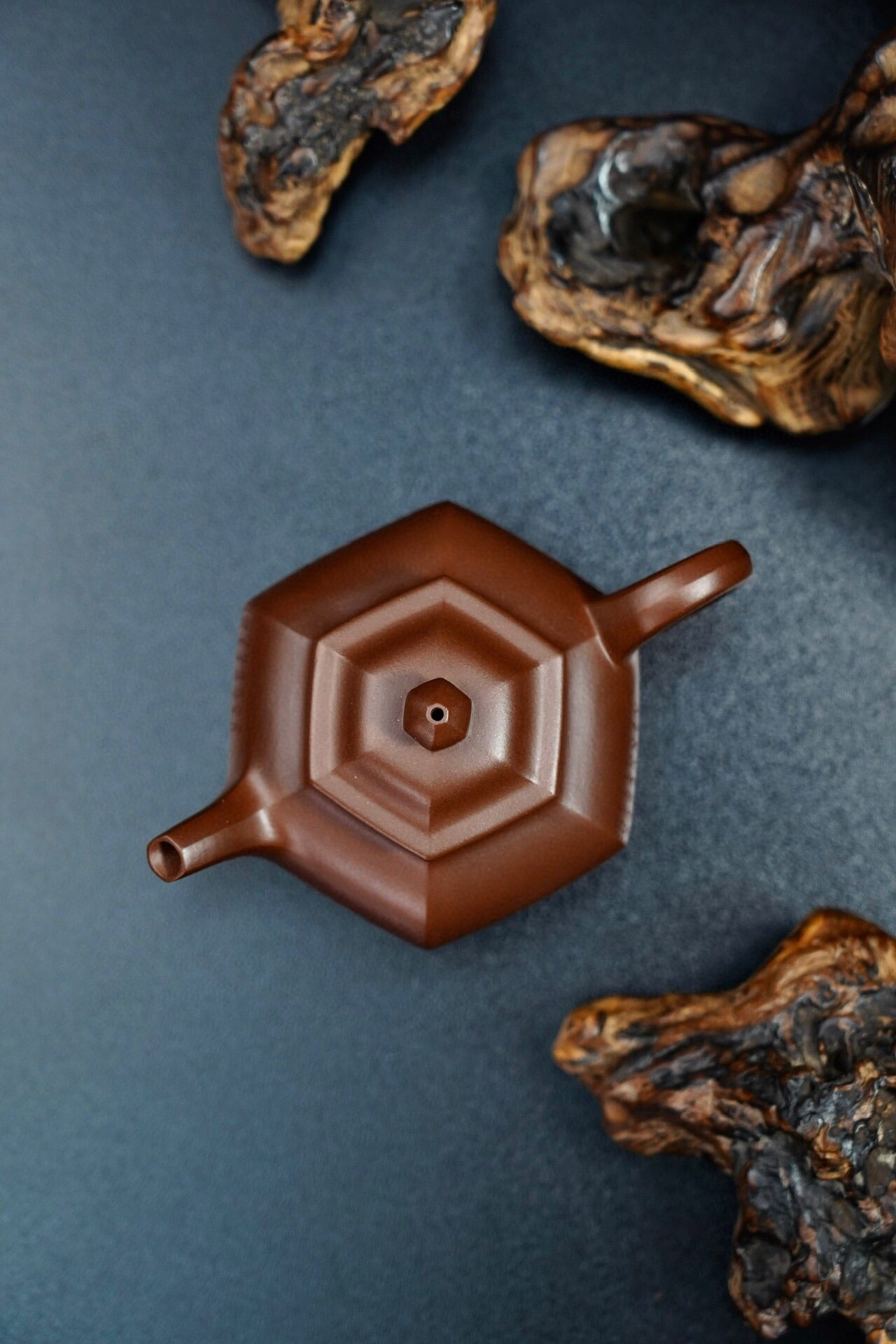 原礦頂級文革紫泥六方秋水紫砂壺「20230907每日特價」