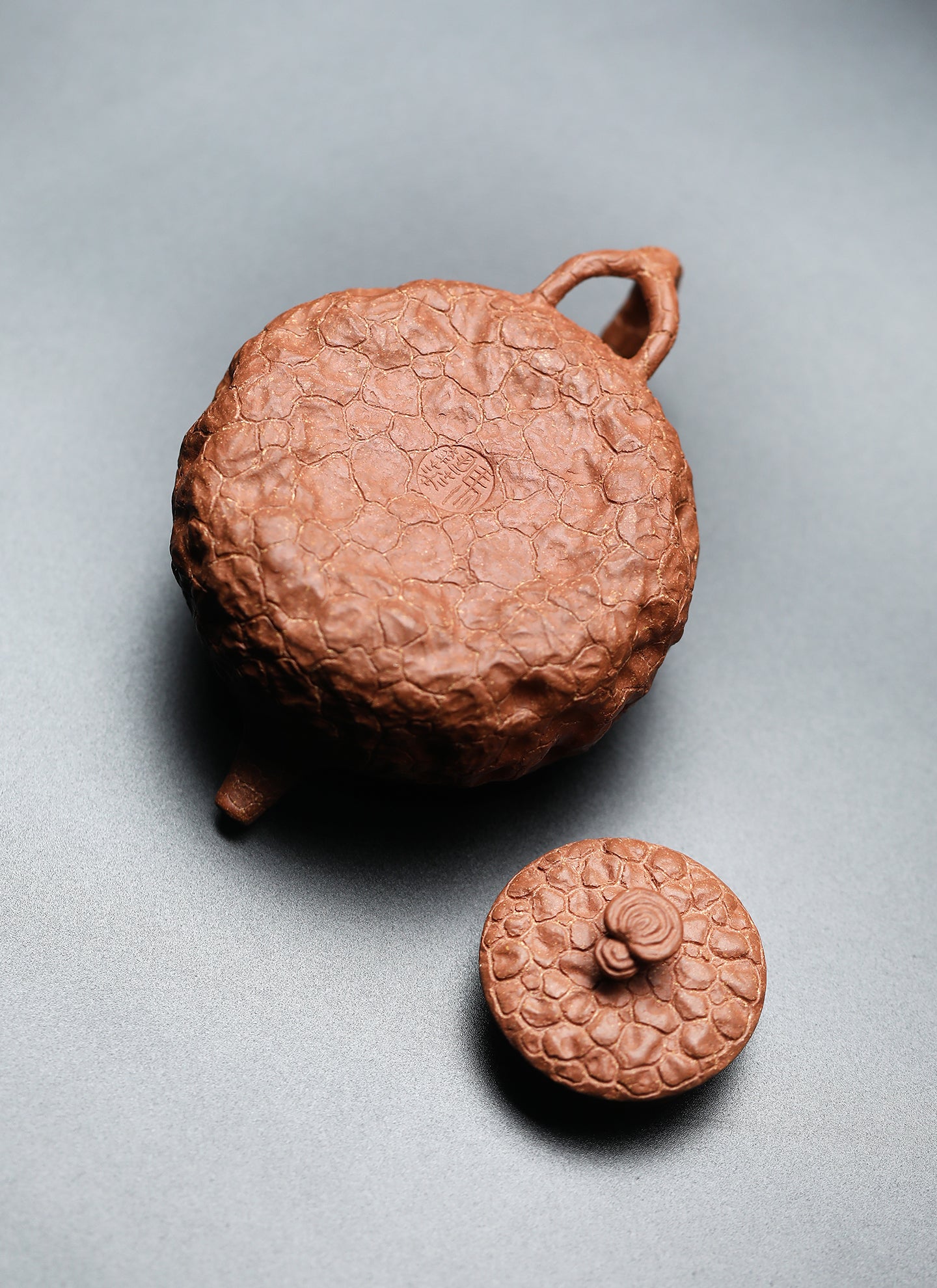 「典藏泥料」全手工黃降坡供春紫砂壺