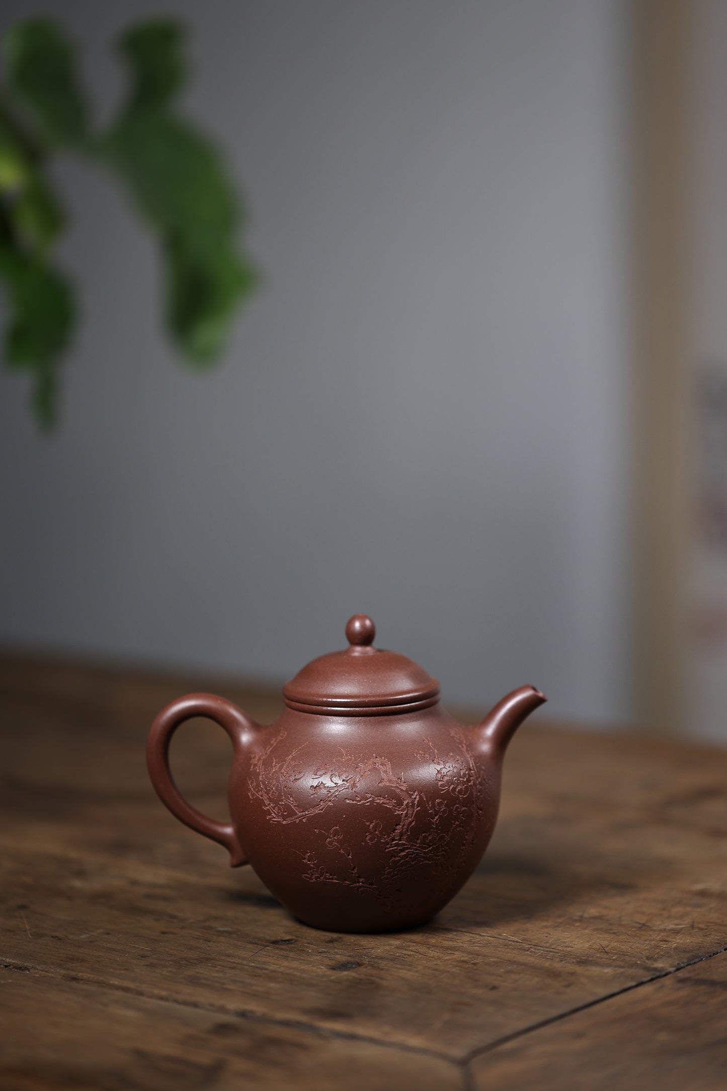 「典藏泥料」全手工中槽清秋水暗香浮動紫砂壺