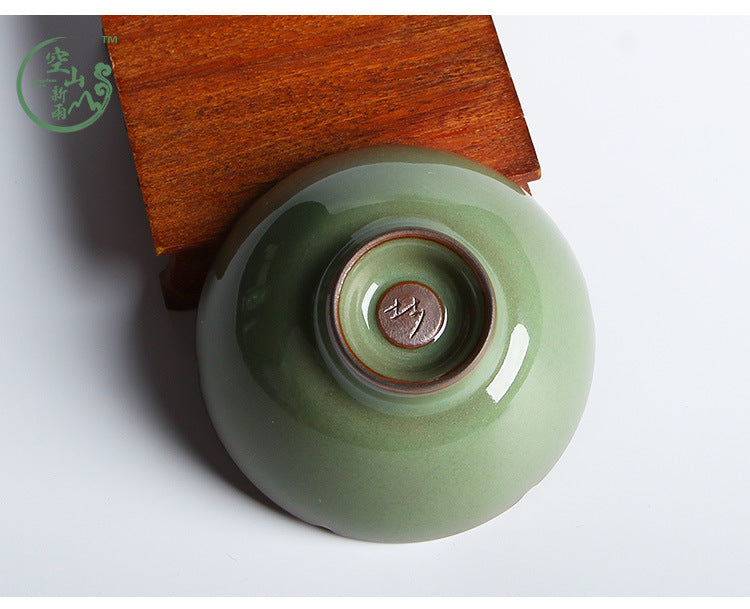 龙泉青瓷手工品茗杯 功夫茶具主人杯茶碗