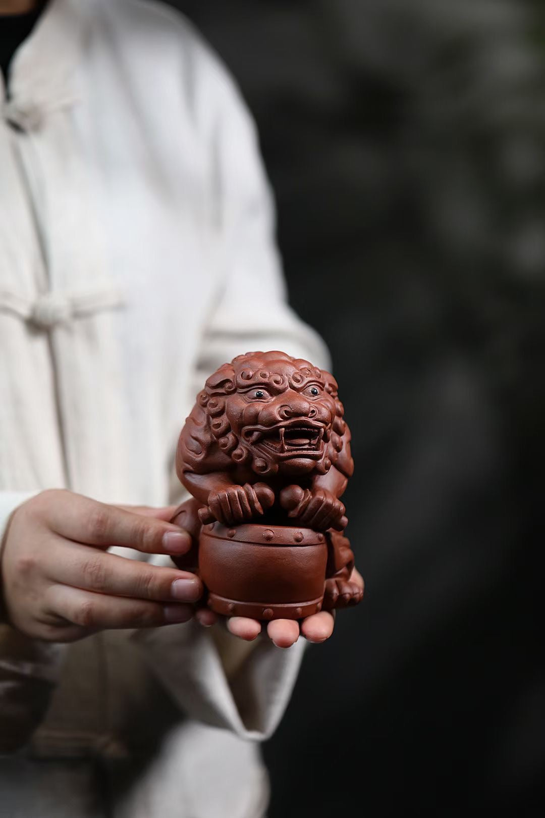 原礦段泥/清水泥獅鼓獻瑞茶寵