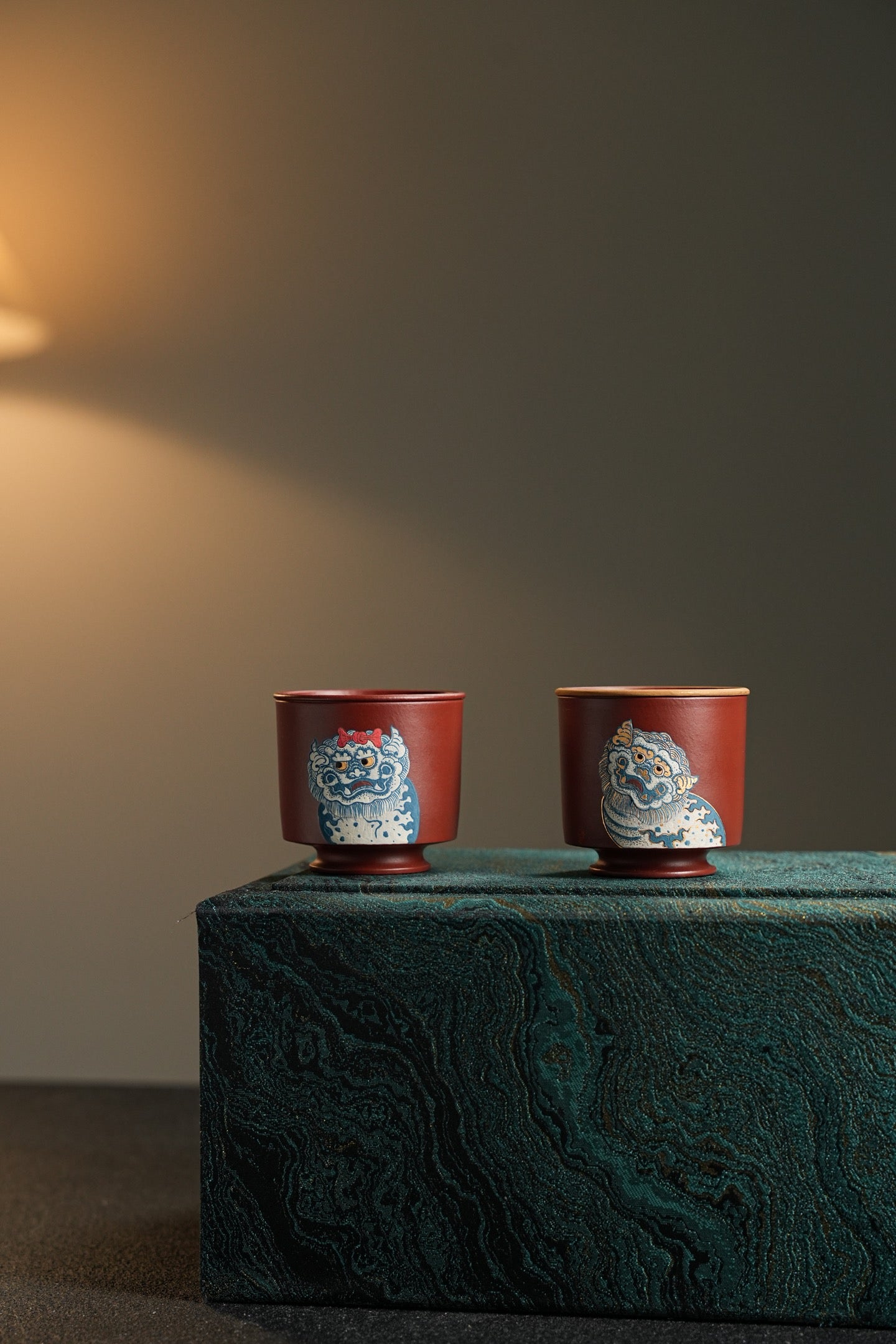 極品好料瑞獅杯金銀琺瑯紫砂壺「20250816每日特價」