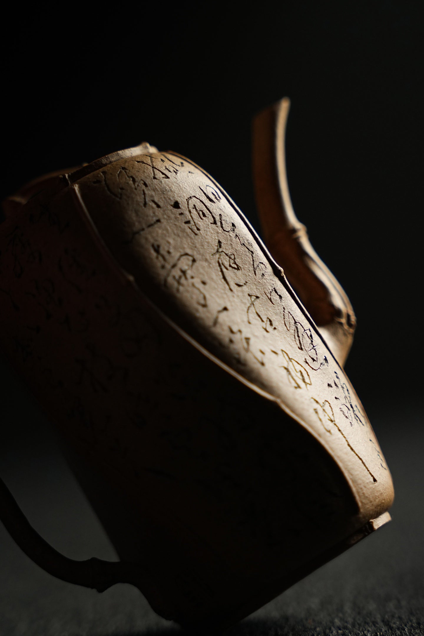 全手工薄胎極品老段泥六竹居士紫砂壺