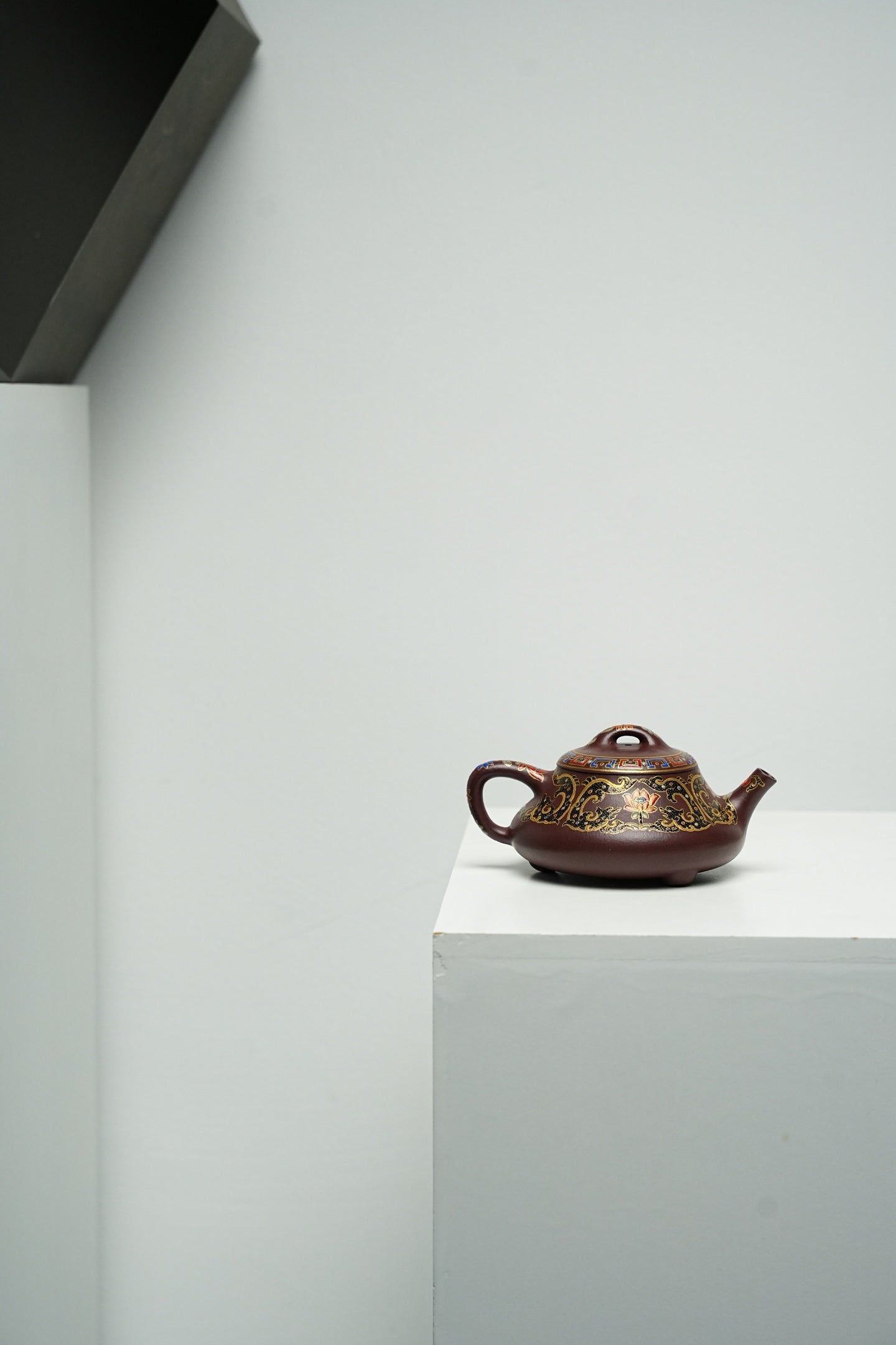 原礦頂級紫泥手工琺瑯彩礎瓢紫砂壺「20251118每日特價」