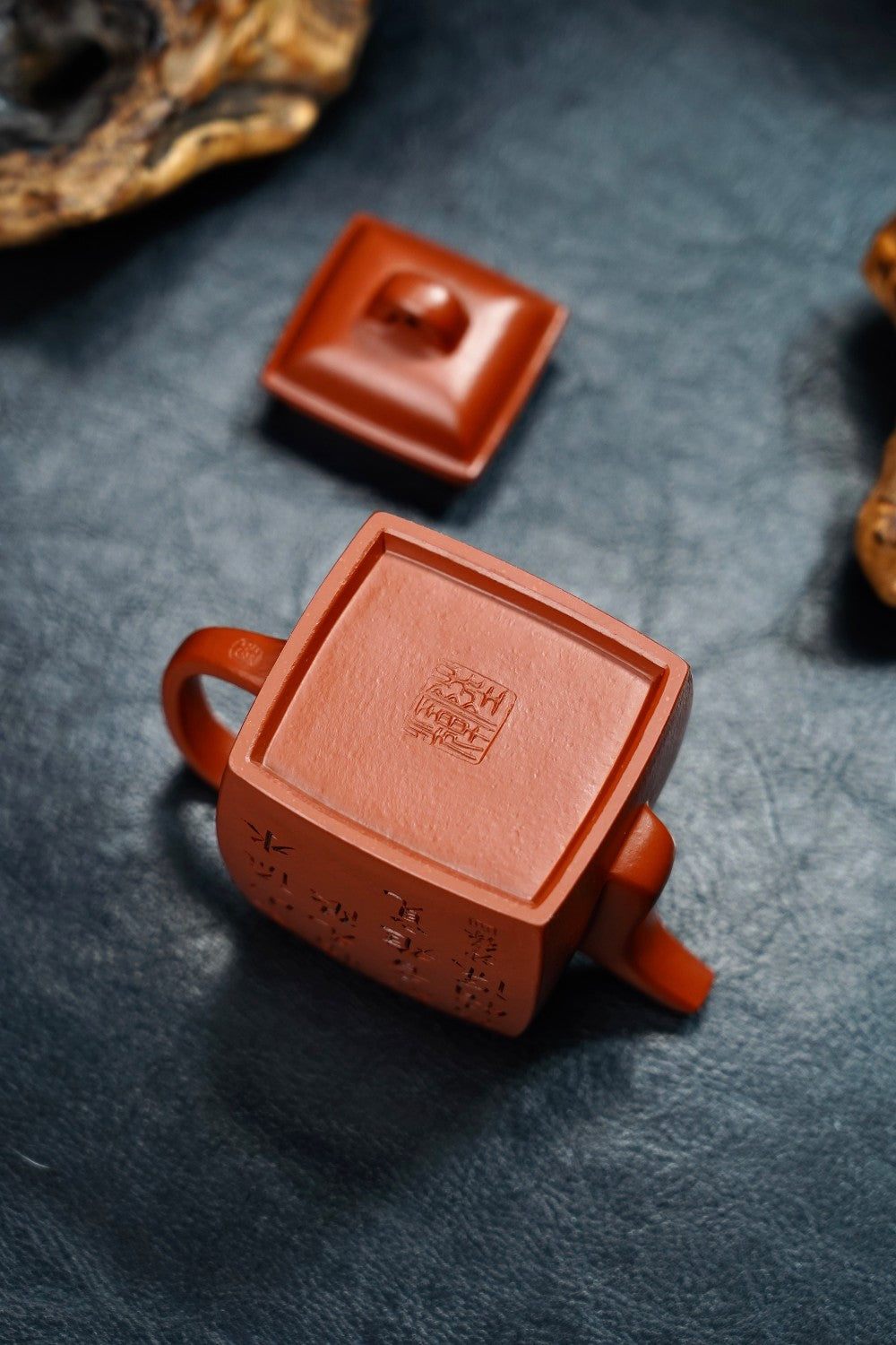 全手工極品趙莊朱泥漢方紫砂壺「20230924每日特價」