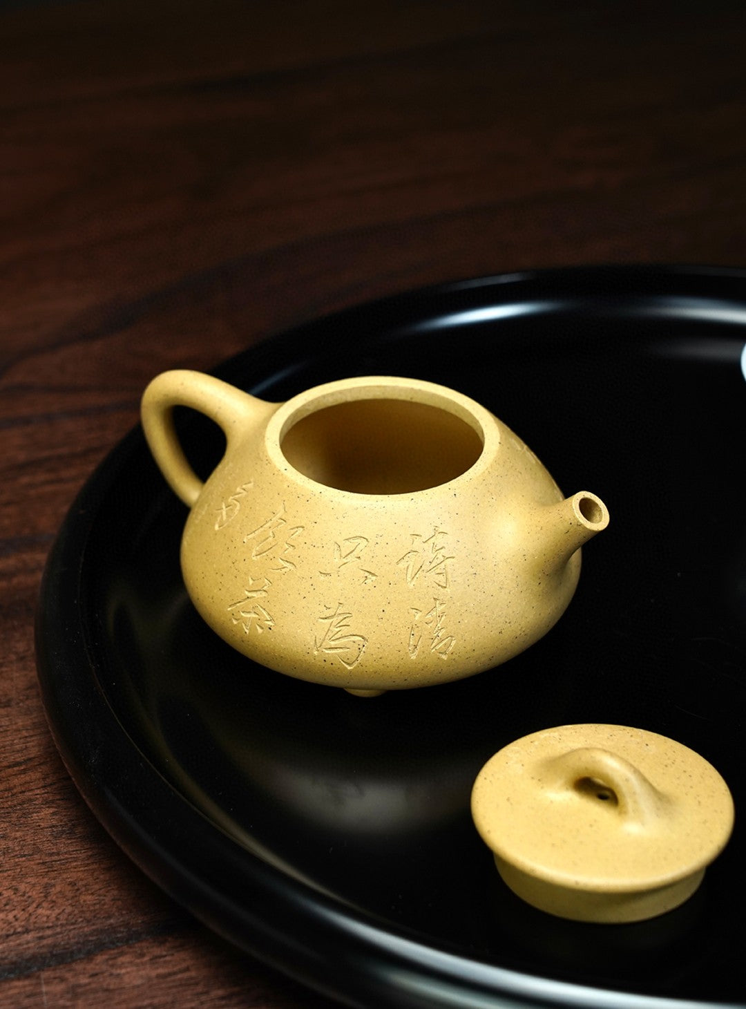 全手工頂級本綠平蓋石瓢紫砂壺「20240301每日特價」