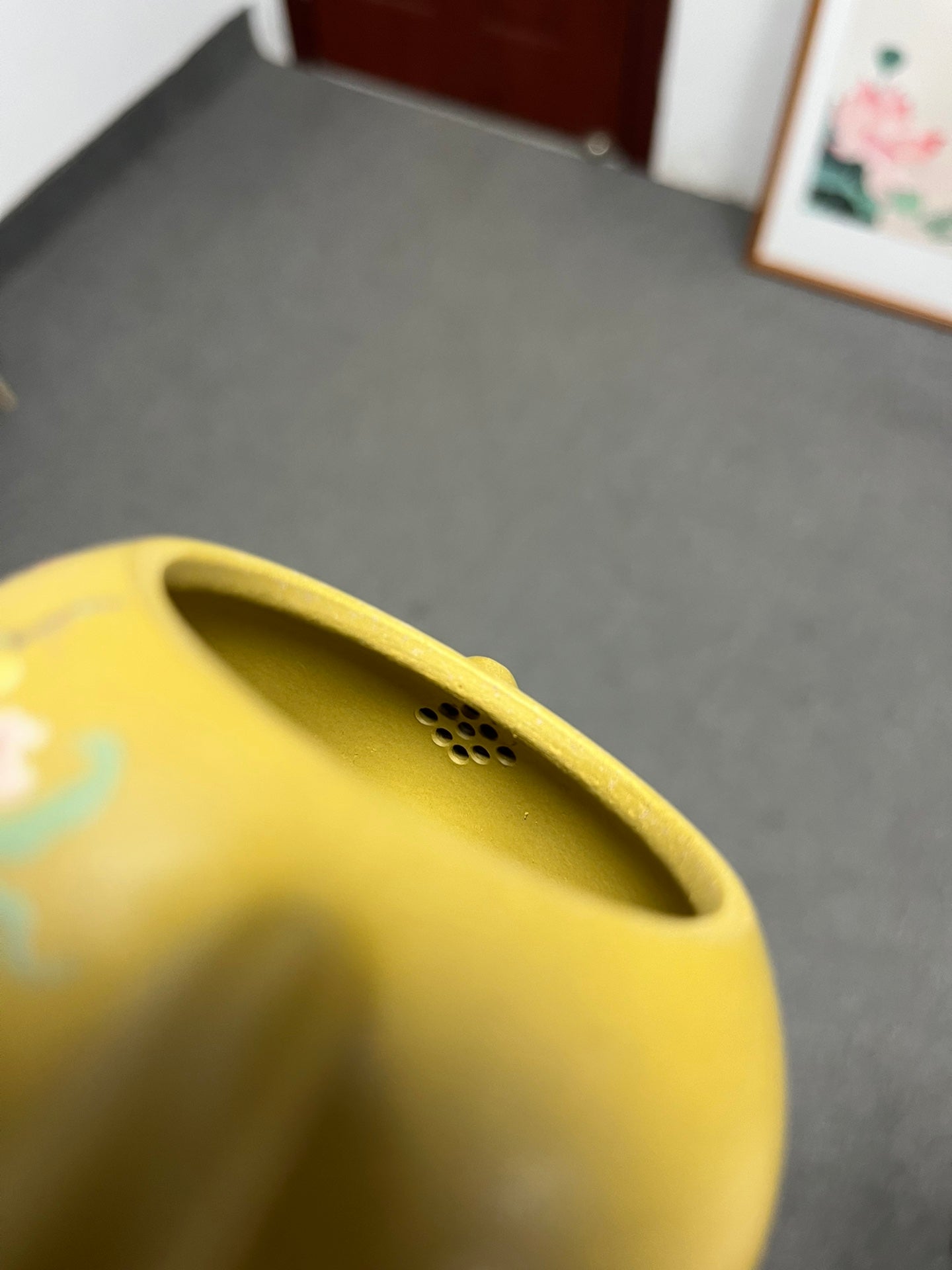 原礦黃金段泥泥繪西施紫砂壺「20240801每日特價」