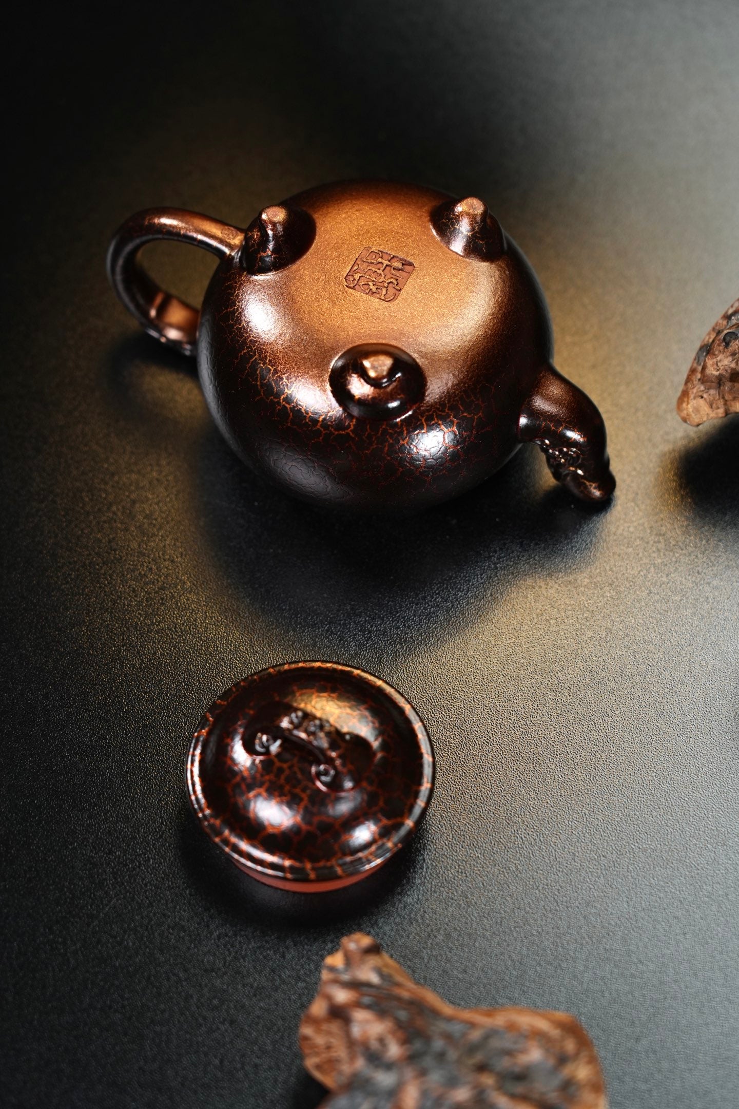 原礦朱泥貝殼燒龍吟紫砂壺「20250827每日特價」