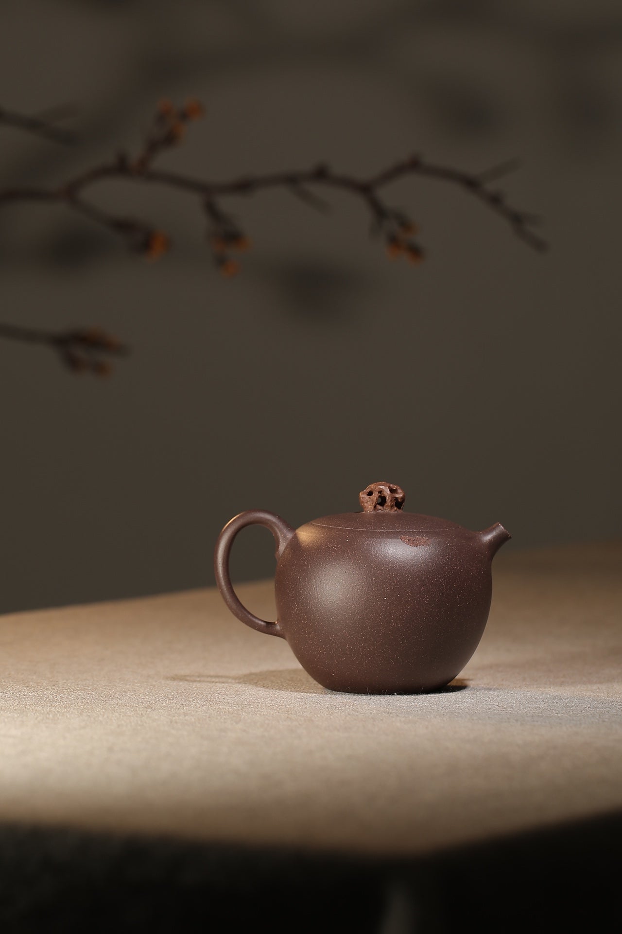 紫泥太湖石石语紫砂壶