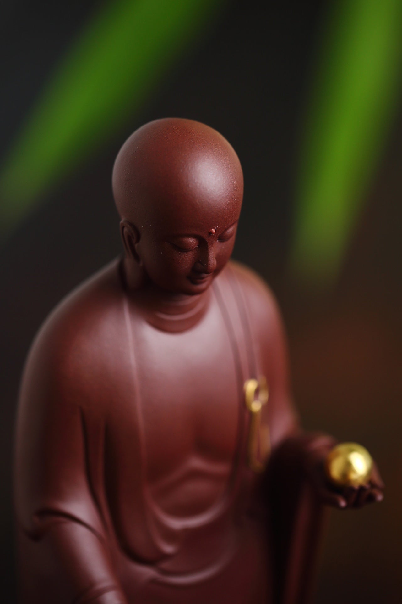 地藏菩萨紫砂摆件