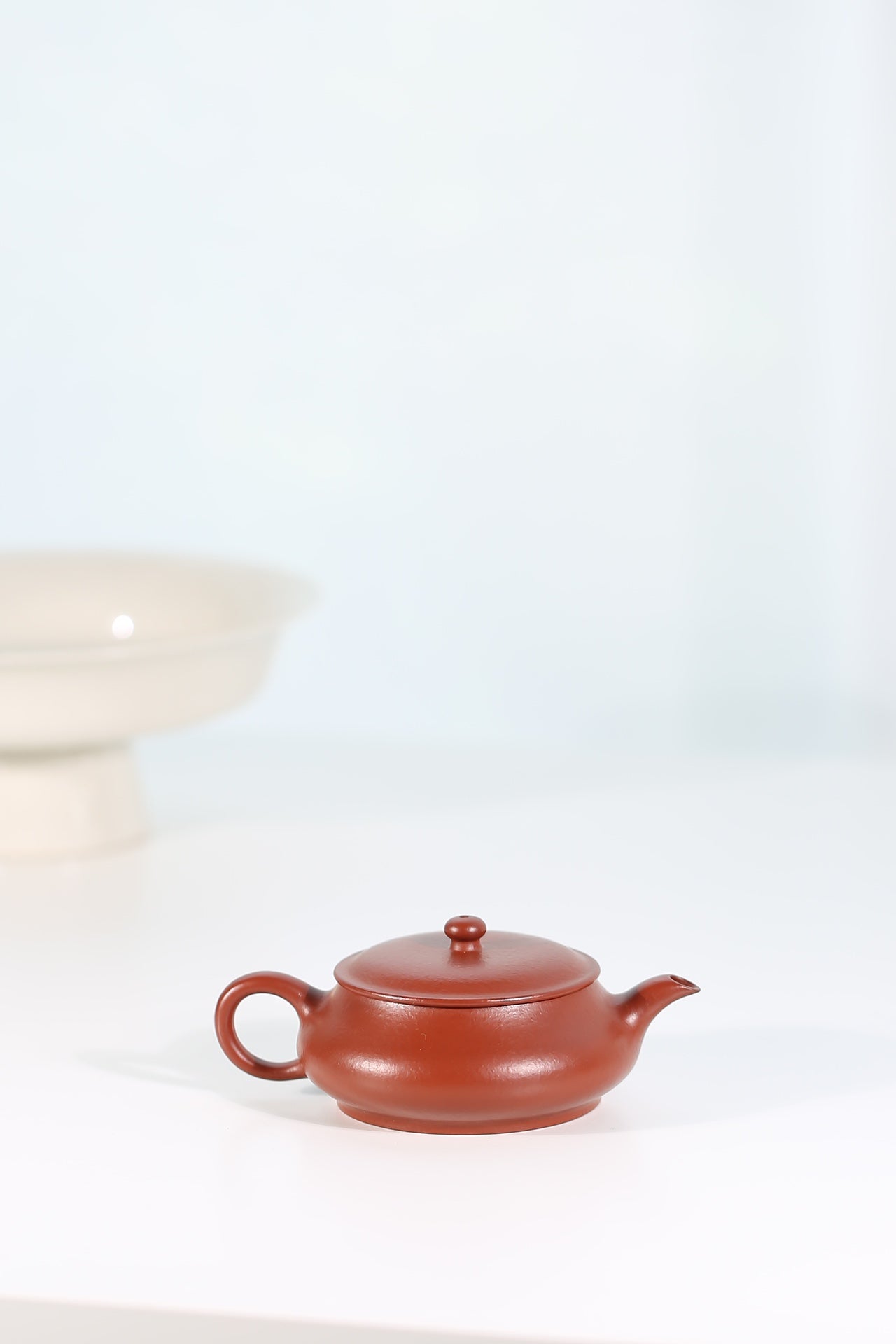 粗砂皱皮朱泥明炉紫砂壶