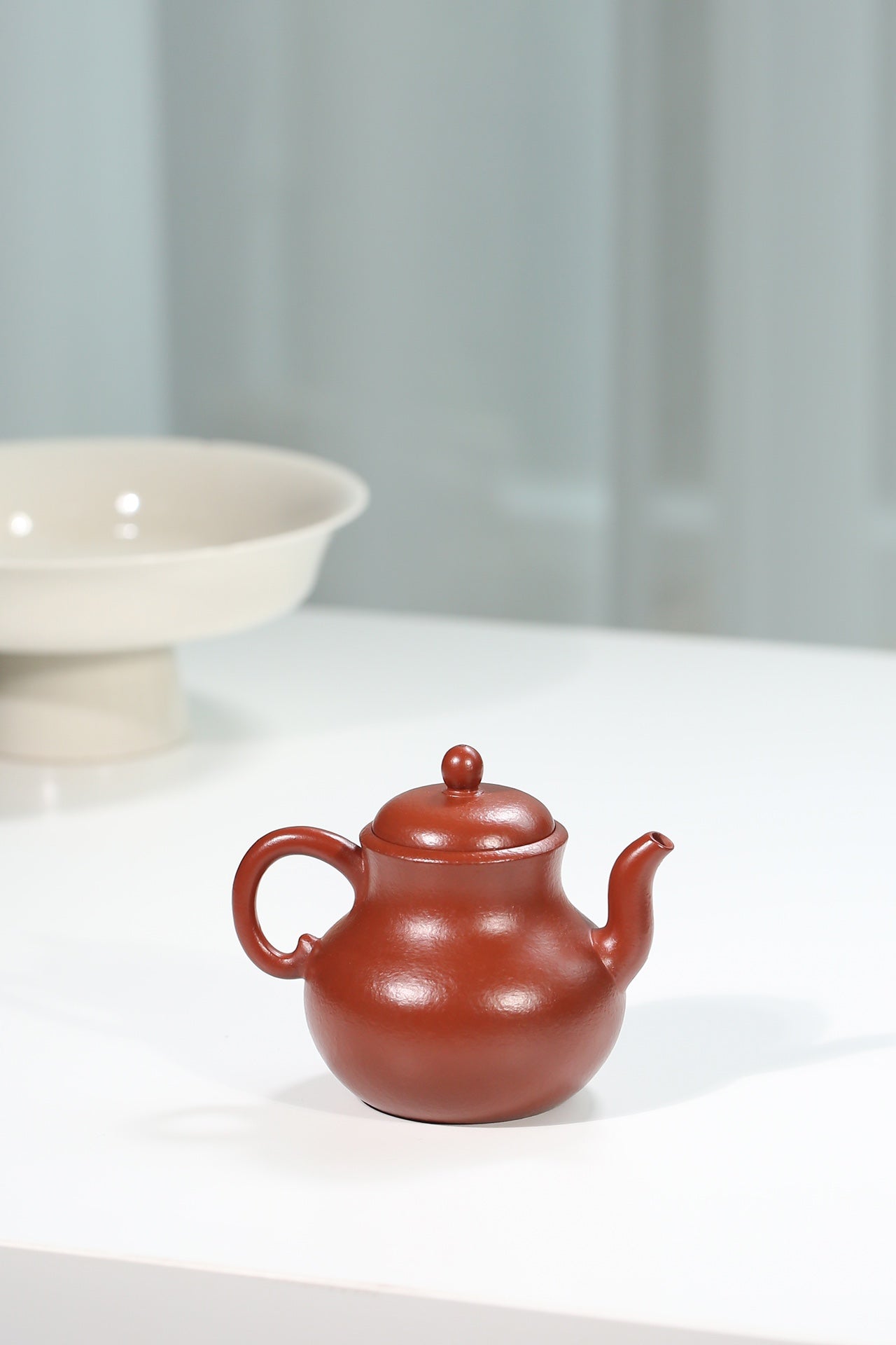 朱泥小品葫芦紫砂壶