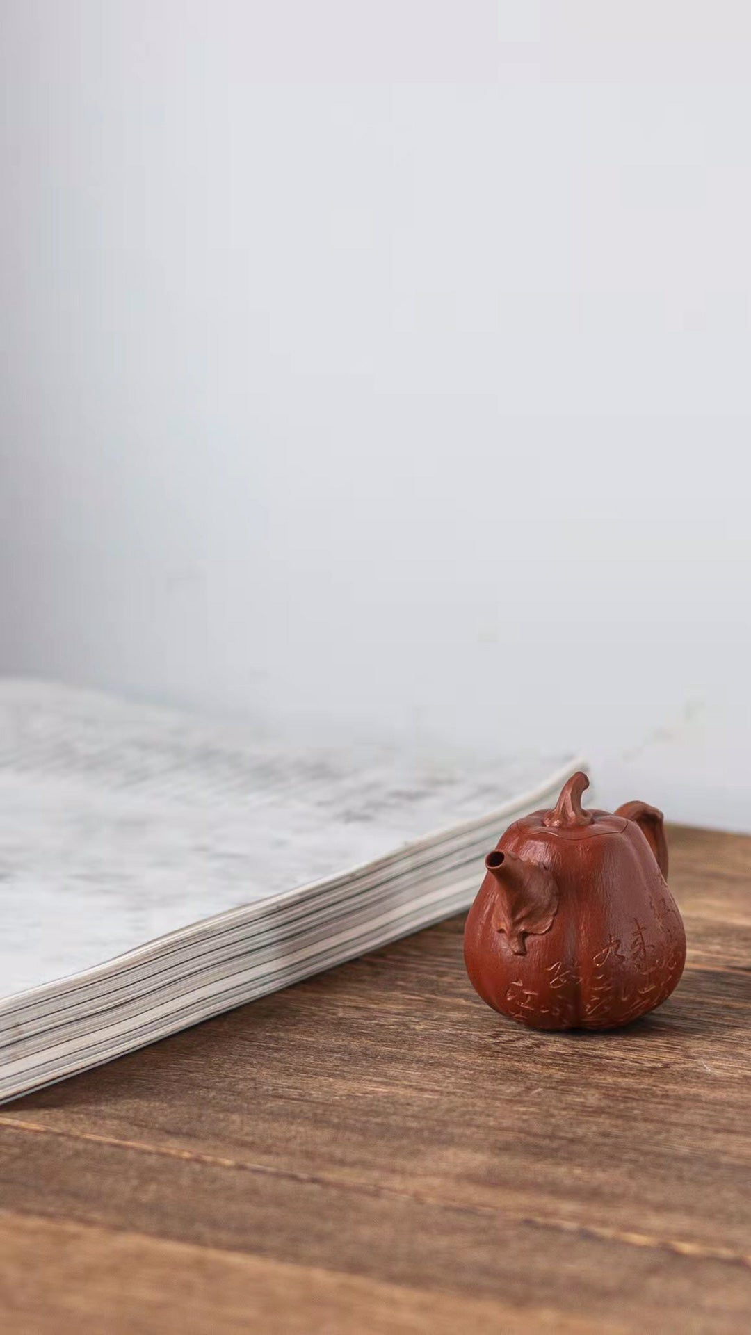 全手工降坡料高南瓜紫砂壶