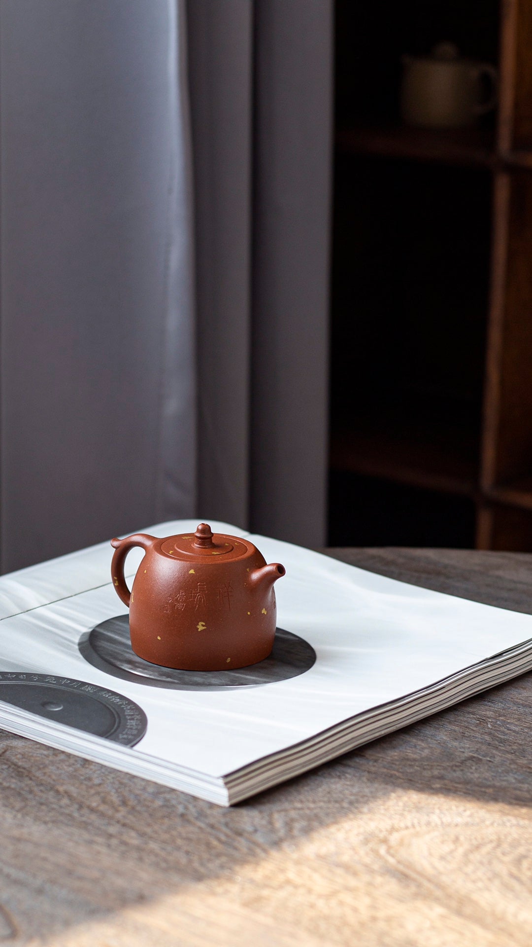 原矿红降坡汉铎紫砂壶