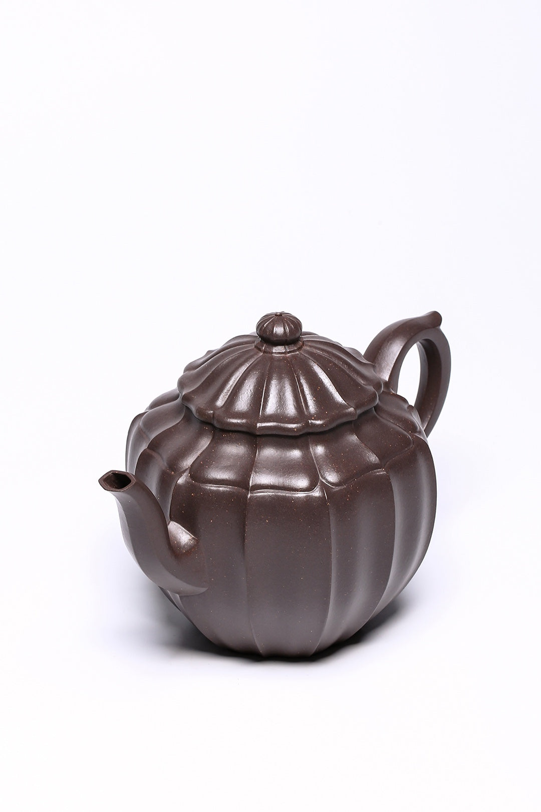 【收藏级】天青泥高菱花紫砂壶