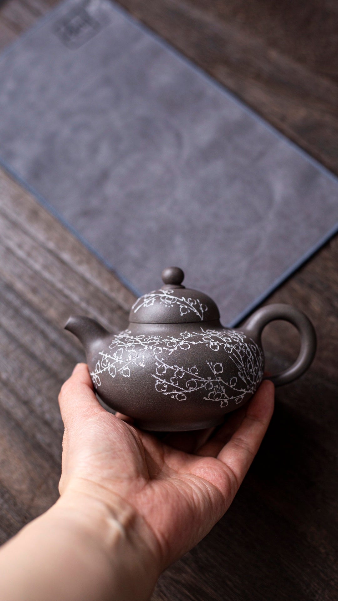 清灰料华颖紫砂壶