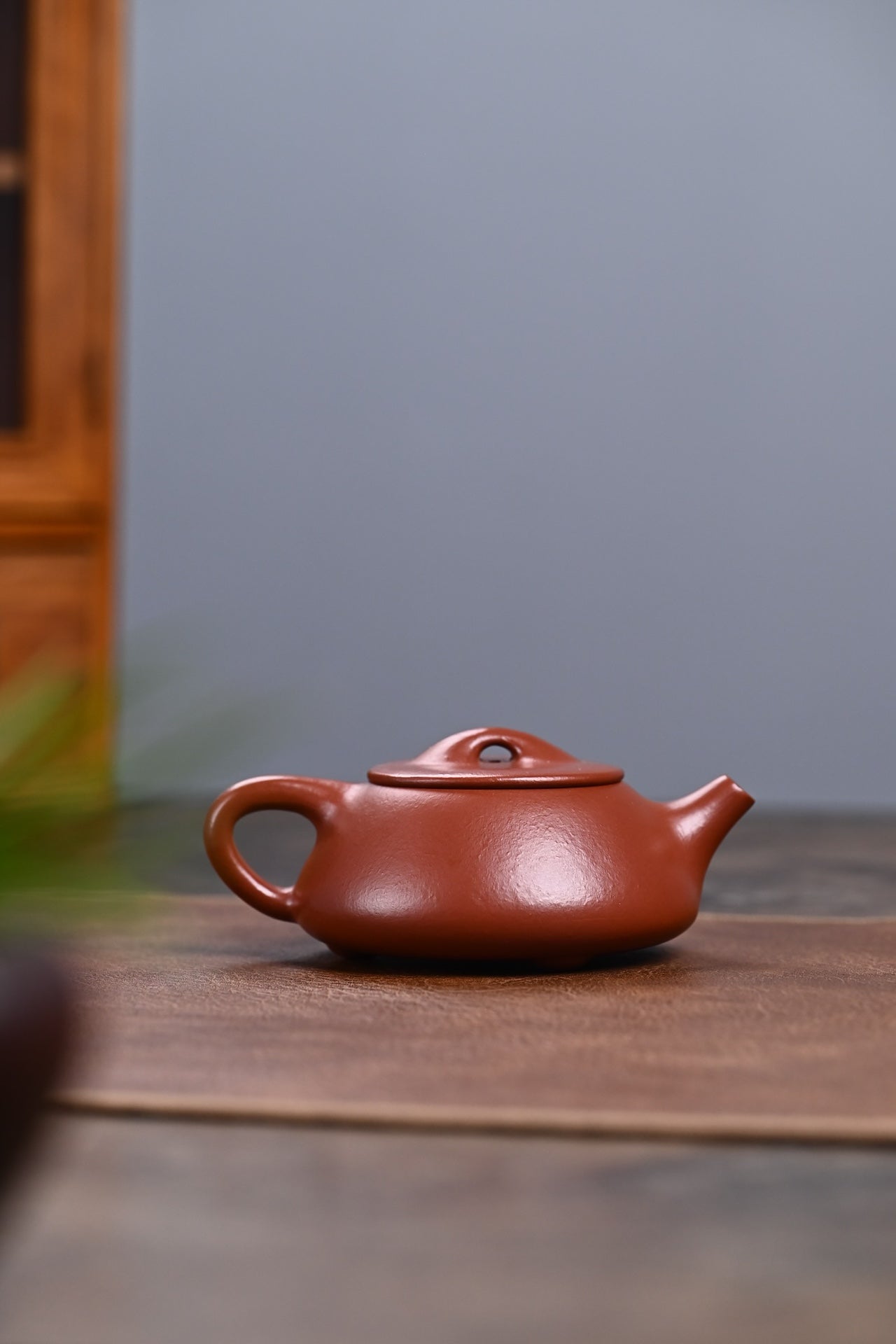 精工朱泥景舟石瓢紫砂壶