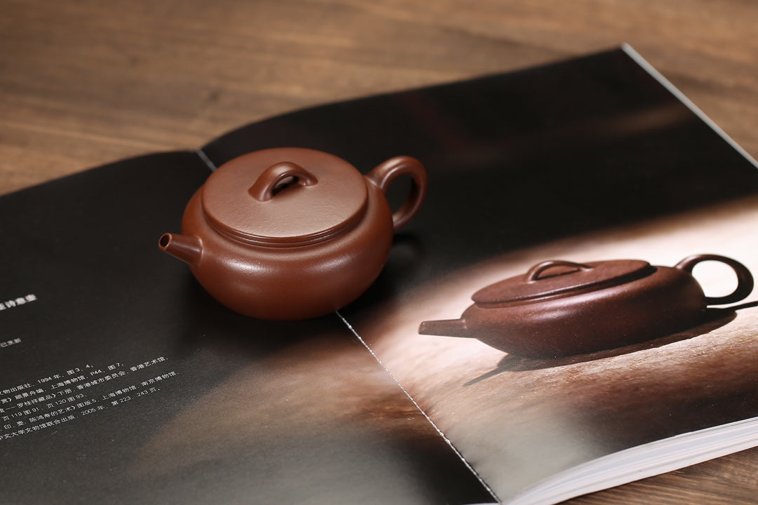 文革紫泥大彬诗意紫砂壶