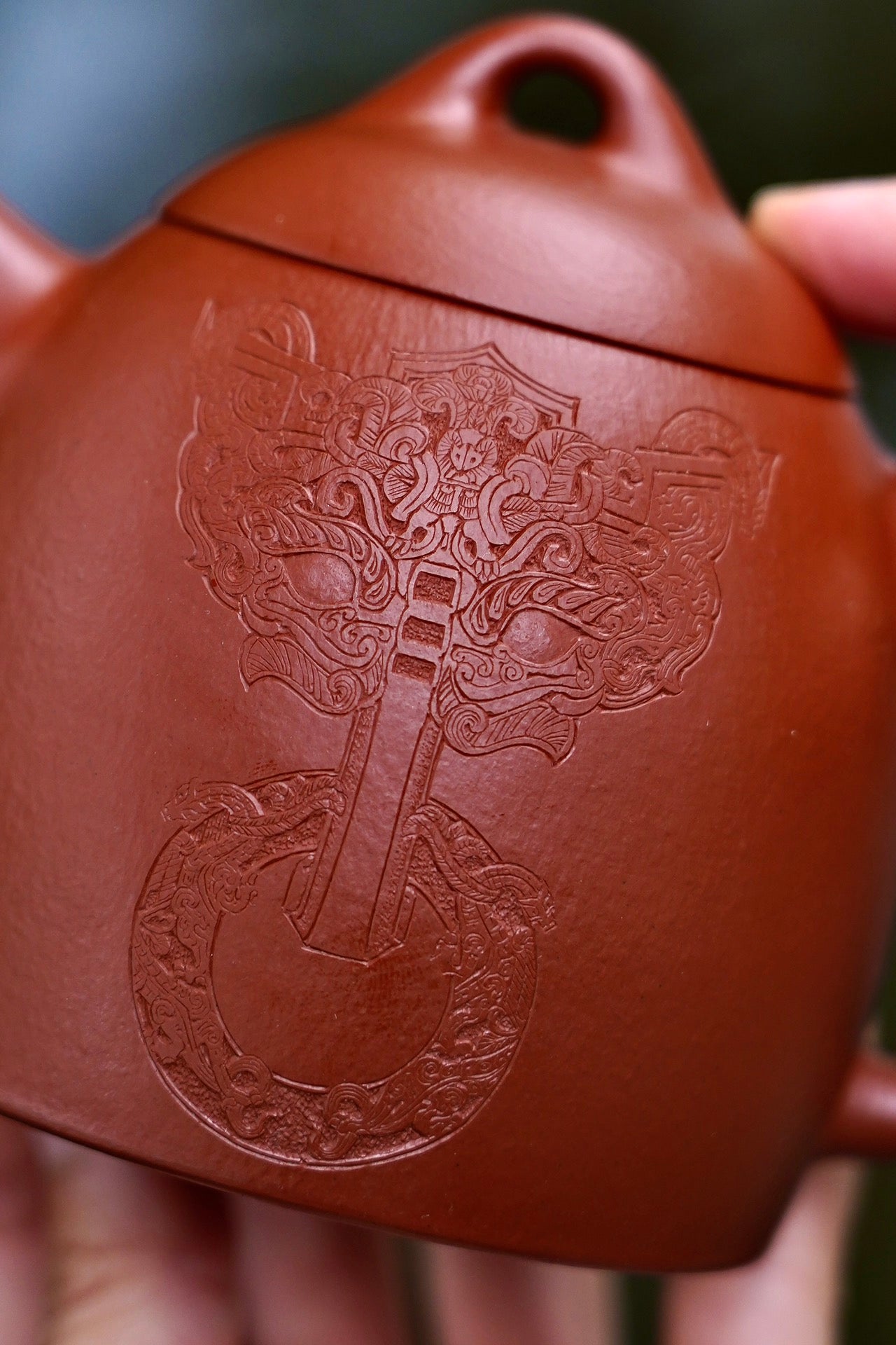 原矿朱泥秦权壶