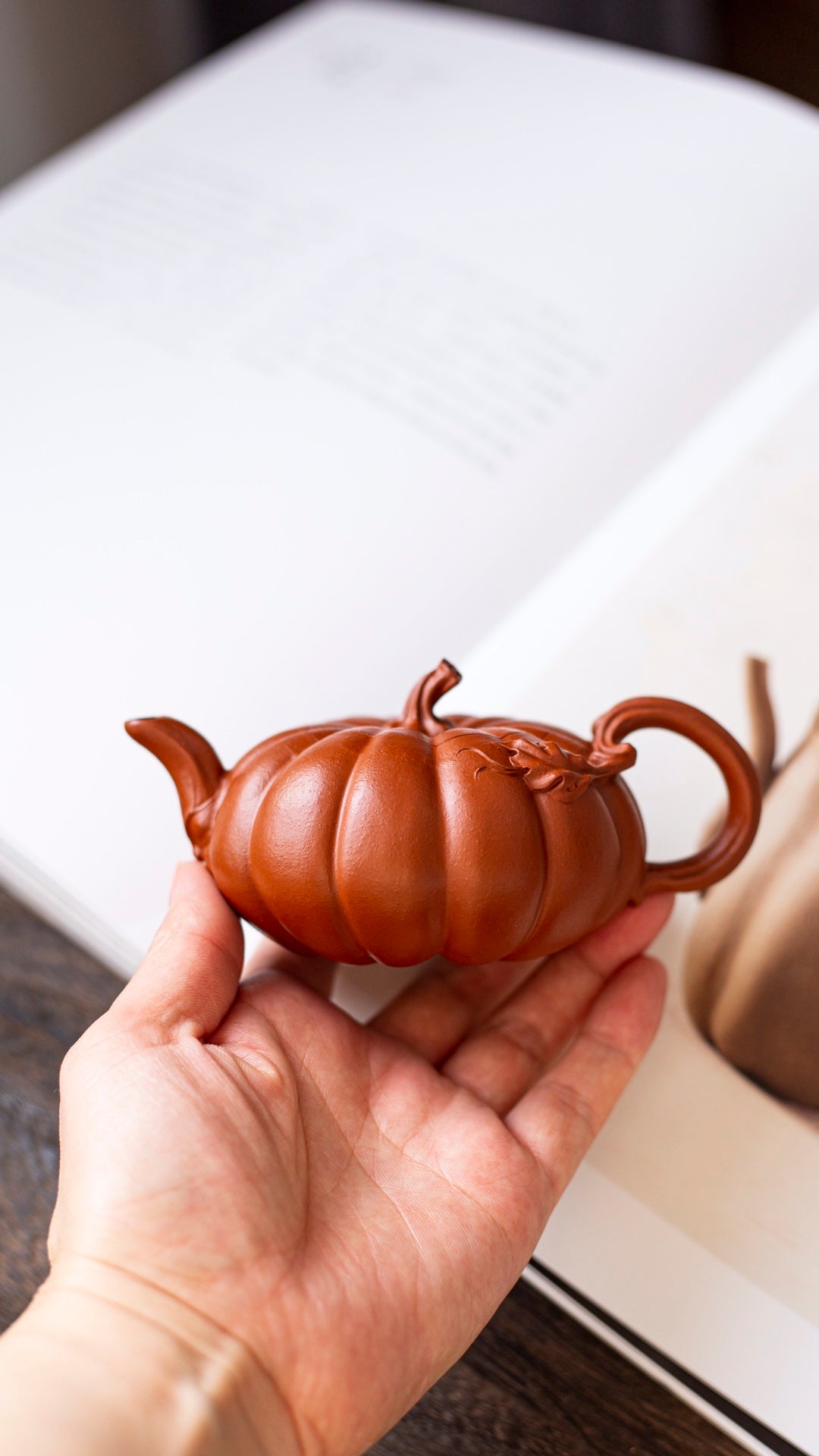 原矿朱泥南瓜紫砂壶