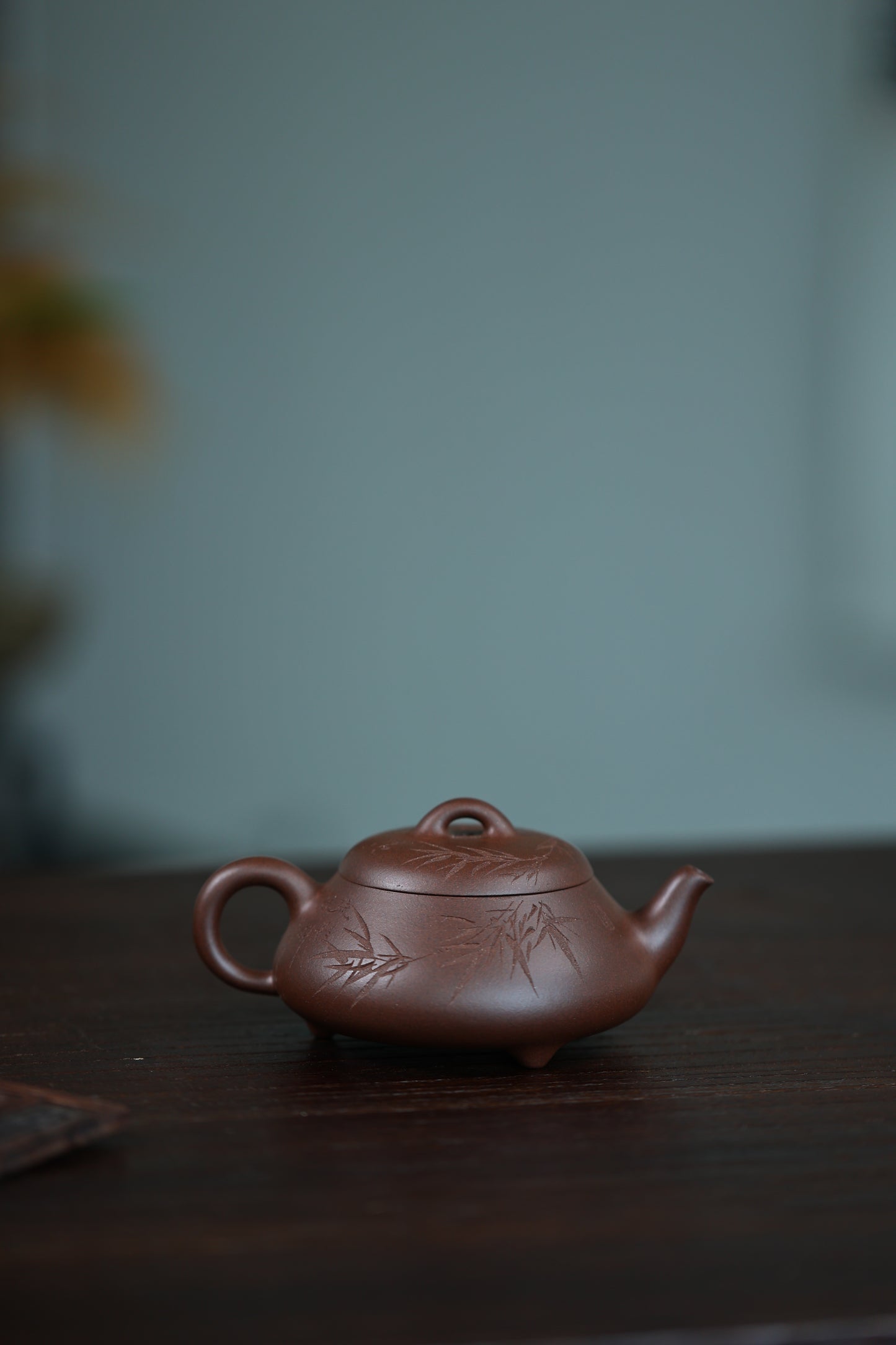 经典老料刻绘汉棠石瓢紫砂壶