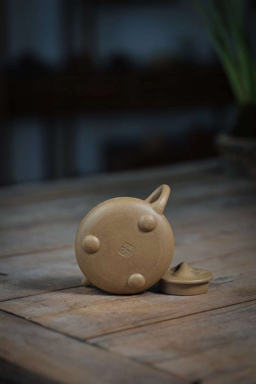 原矿青段泥景舟石瓢紫砂壶