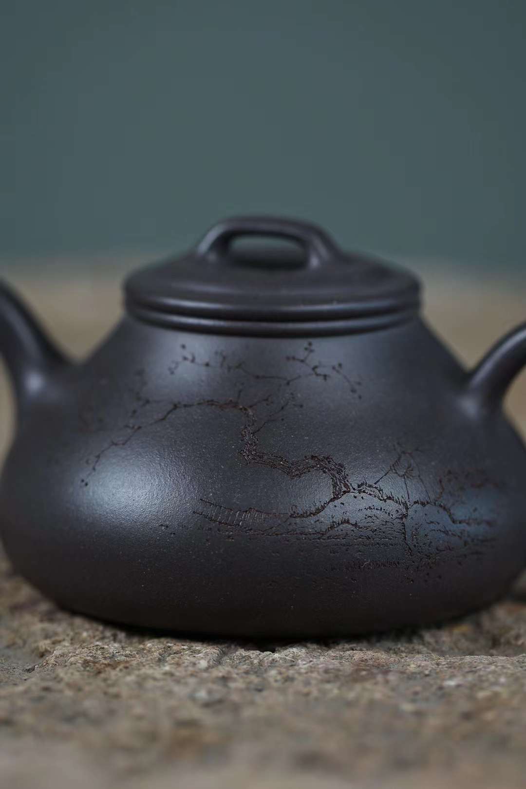 原矿青灰泥舍瓢紫砂壶