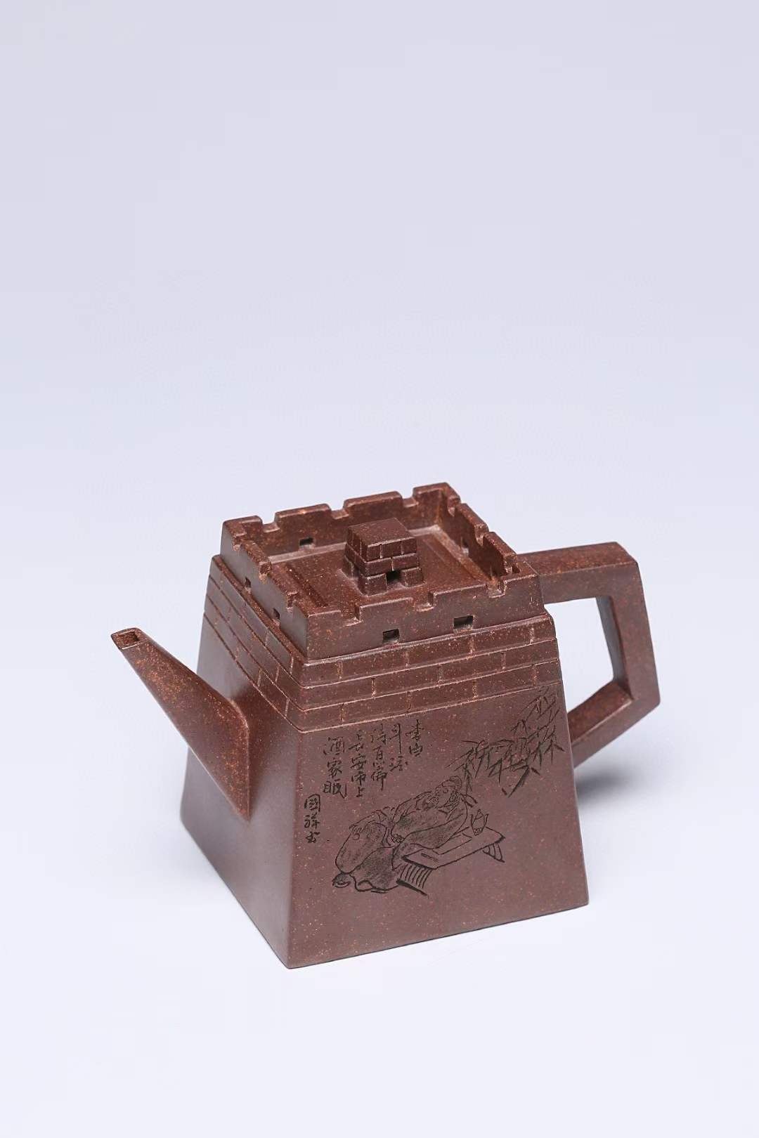 【收藏级】原矿柴烧本山段长城紫砂壶