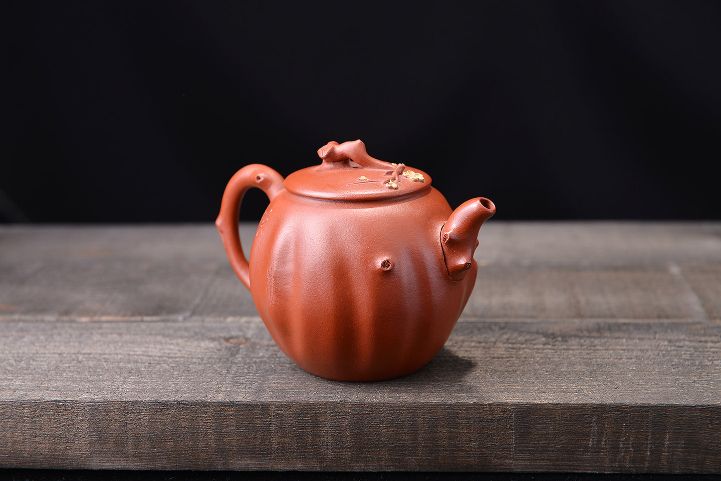 朱泥迎春紫砂壶