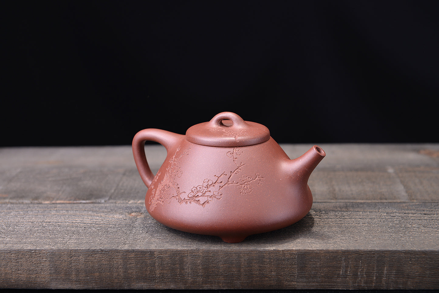 四号井紫泥子冶石瓢紫砂壶