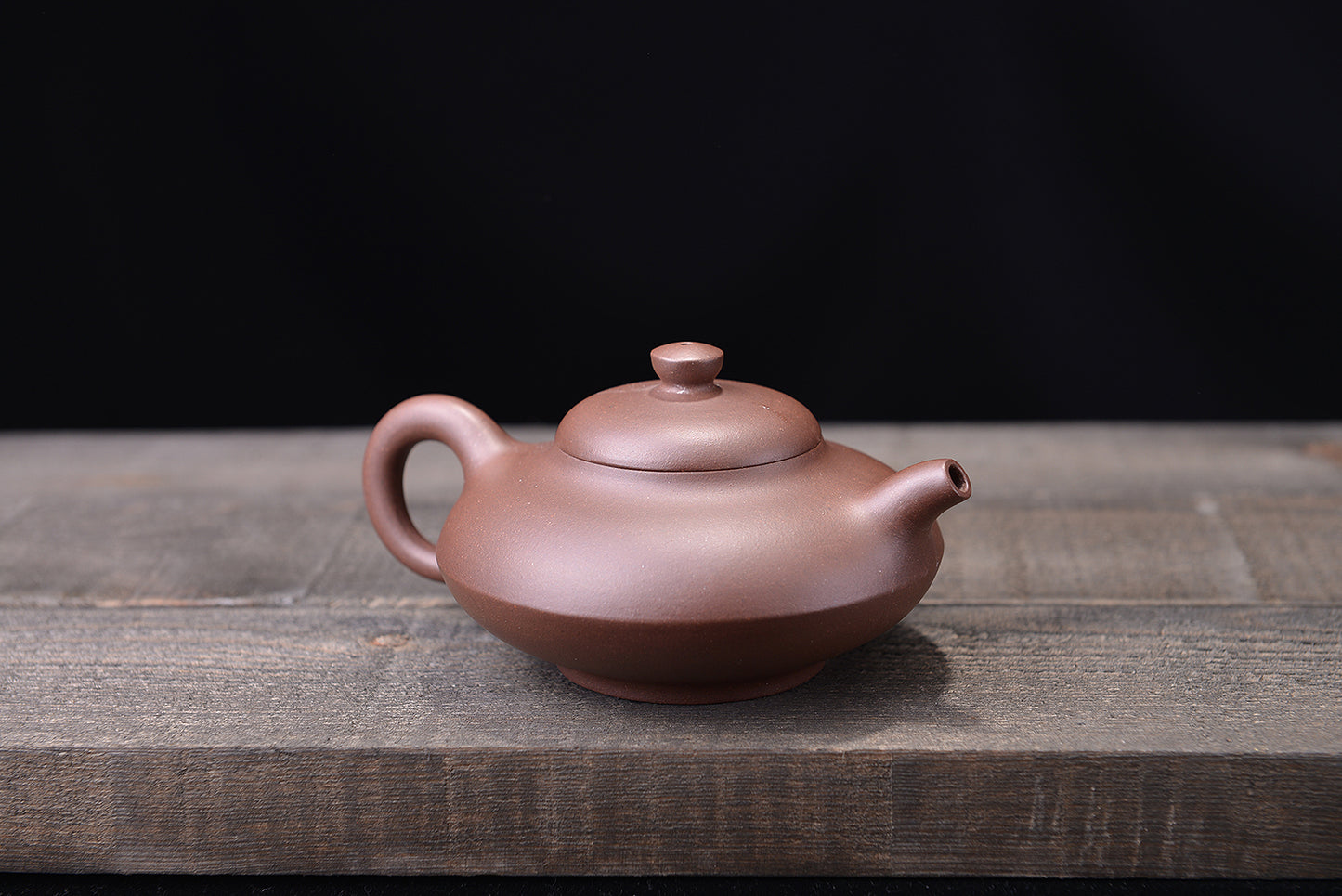 紫泥中槽青合欢紫砂壶