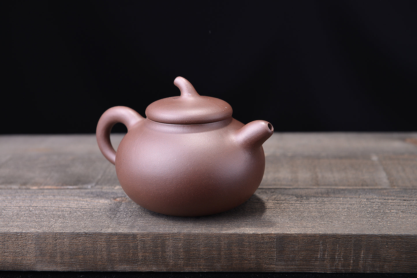 紫泥中槽清茄段紫砂壶