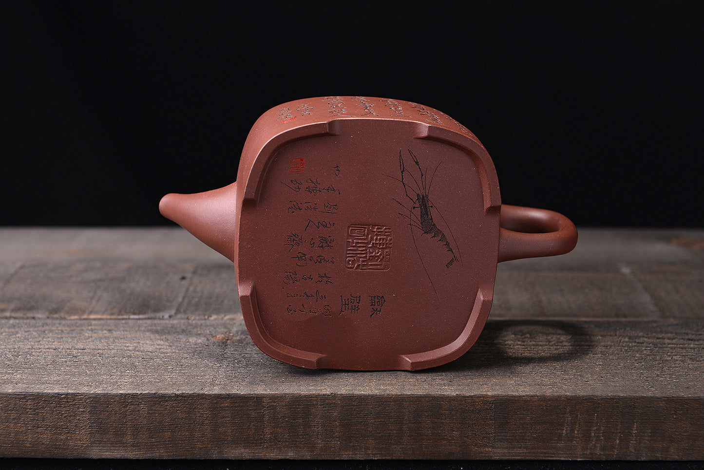 Qinghe Bi Zisha Teapot with Bottom Groove