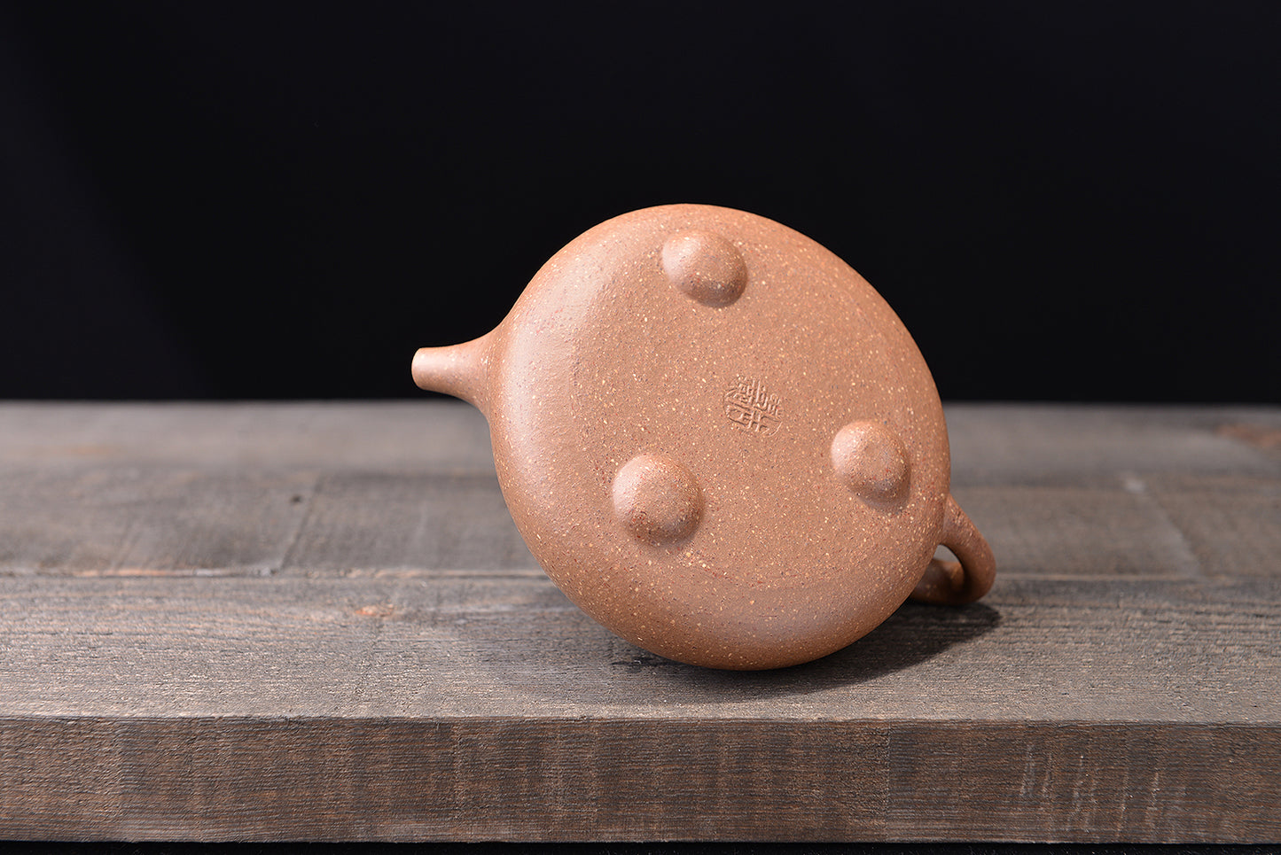 七彩段泥景舟石瓢紫砂壶