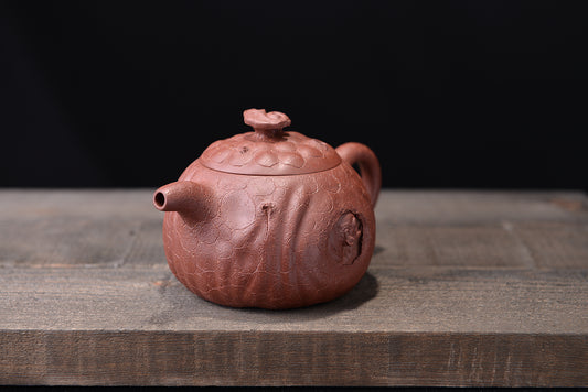 紫泥达摩供春紫砂壶