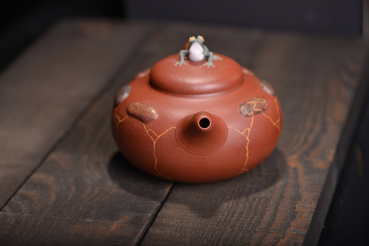 红清水荷塘月色紫砂壶