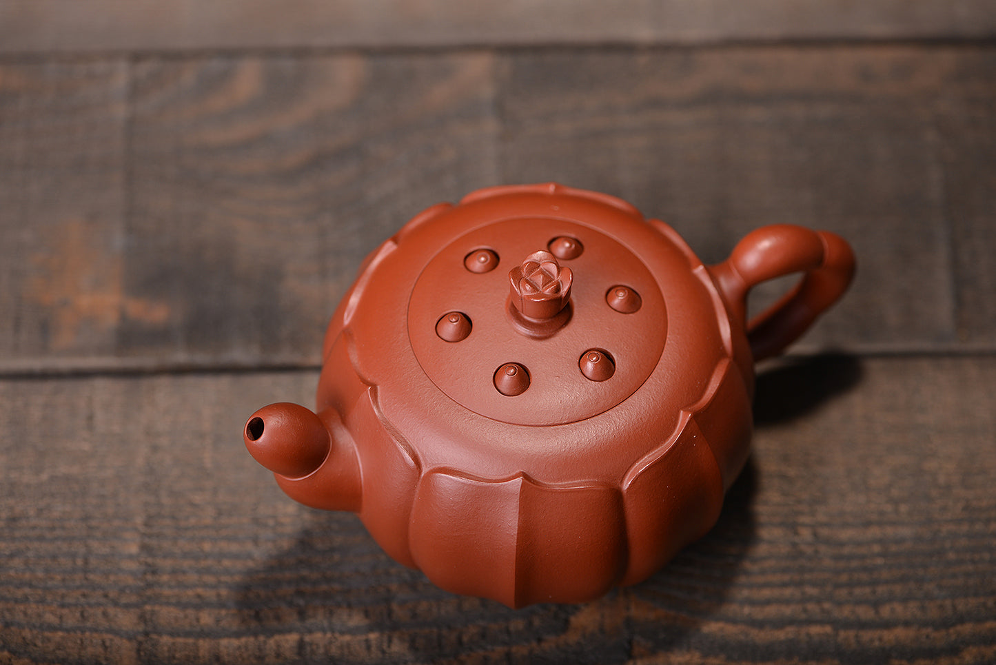 朱泥大红袍莲心壶