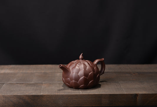 紫泥百合紫砂壶