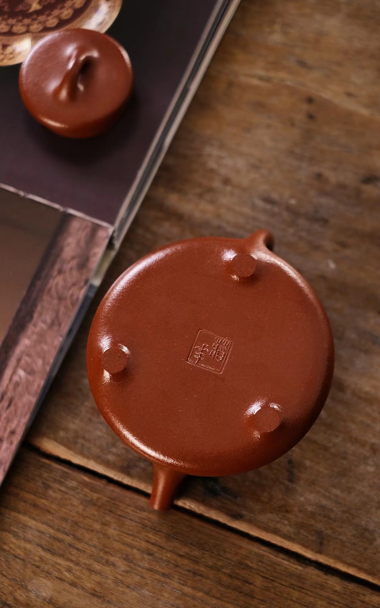 全手工顶级红降坡子冶石瓢紫砂壶