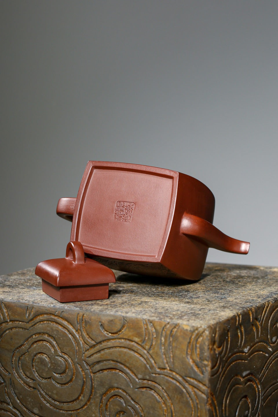 原矿底槽清汉方紫砂壶