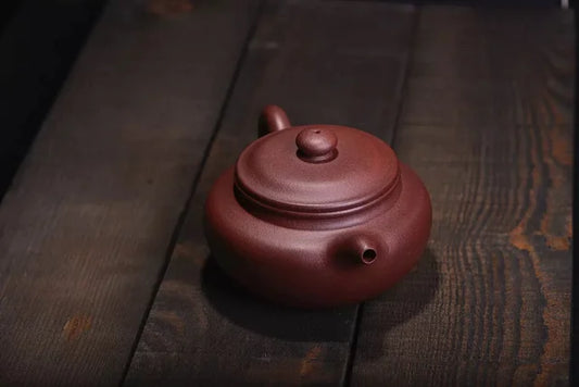 紫泥中槽青大亨仿古紫砂壶