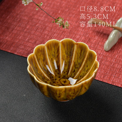 Kiln Transformed Ceramic Kung Fu Tea Cup, Master Cup, Tea Cup, Jianzhan Tea Cup