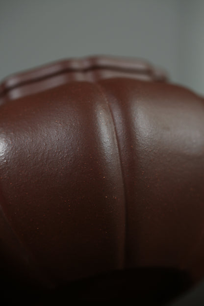 「典藏泥料」全手工家藏底槽清獅球紫砂壺