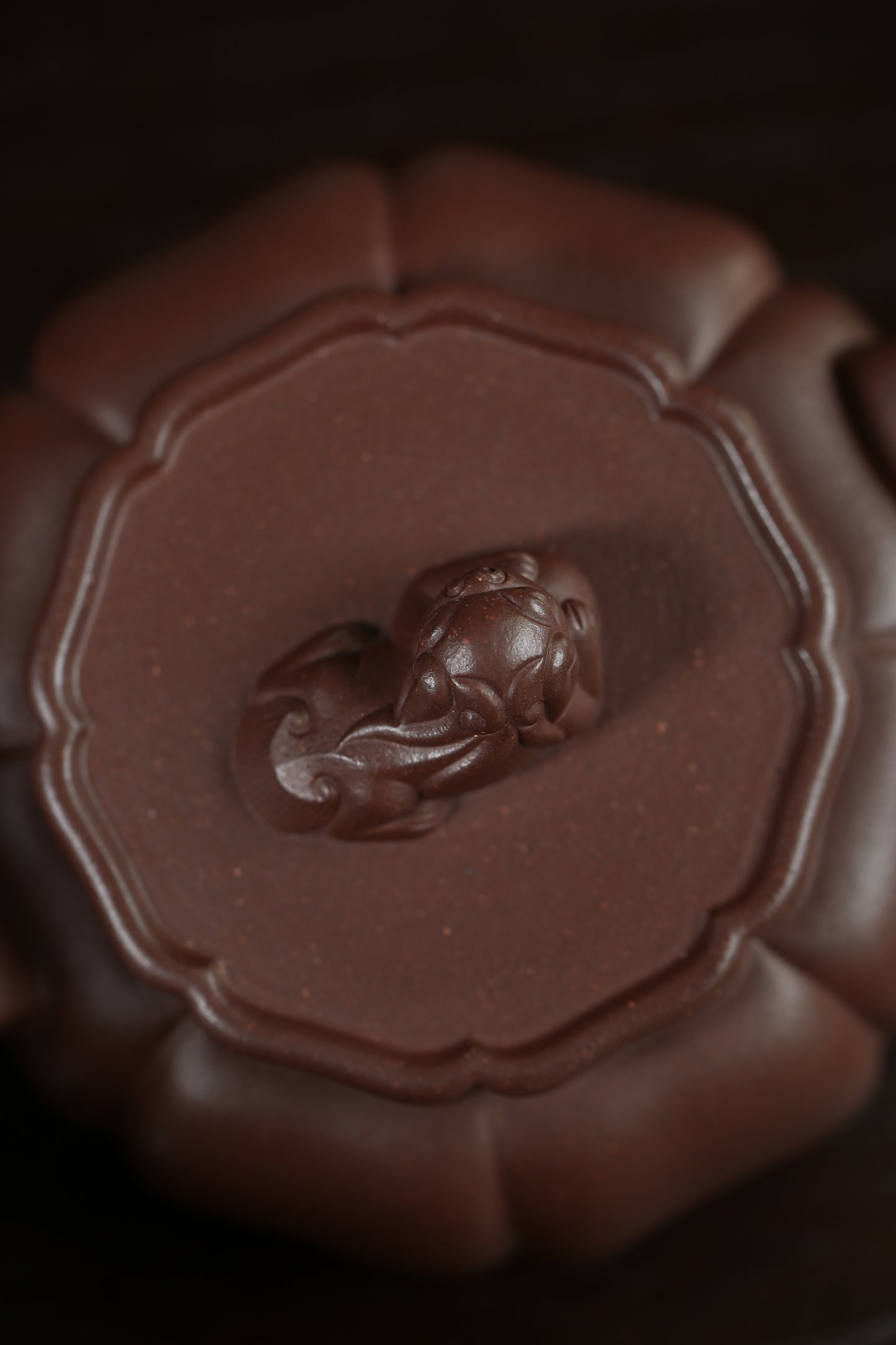 「典藏泥料」全手工家藏底槽清獅球紫砂壺