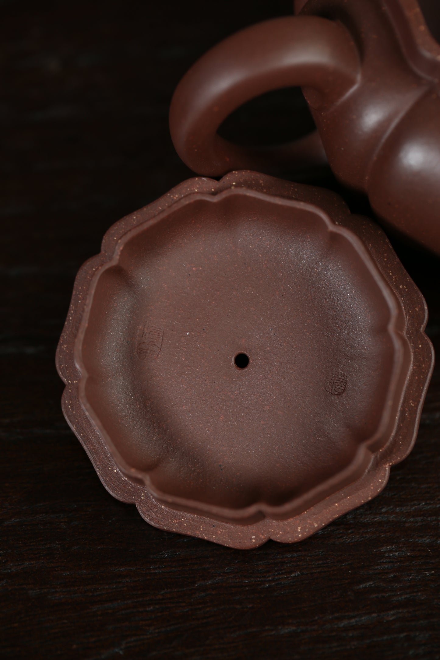 「典藏泥料」全手工家藏底槽清獅球紫砂壺