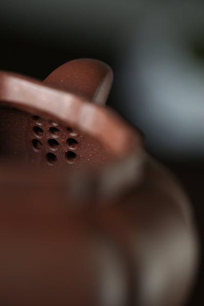 「典藏泥料」全手工家藏底槽清獅球紫砂壺