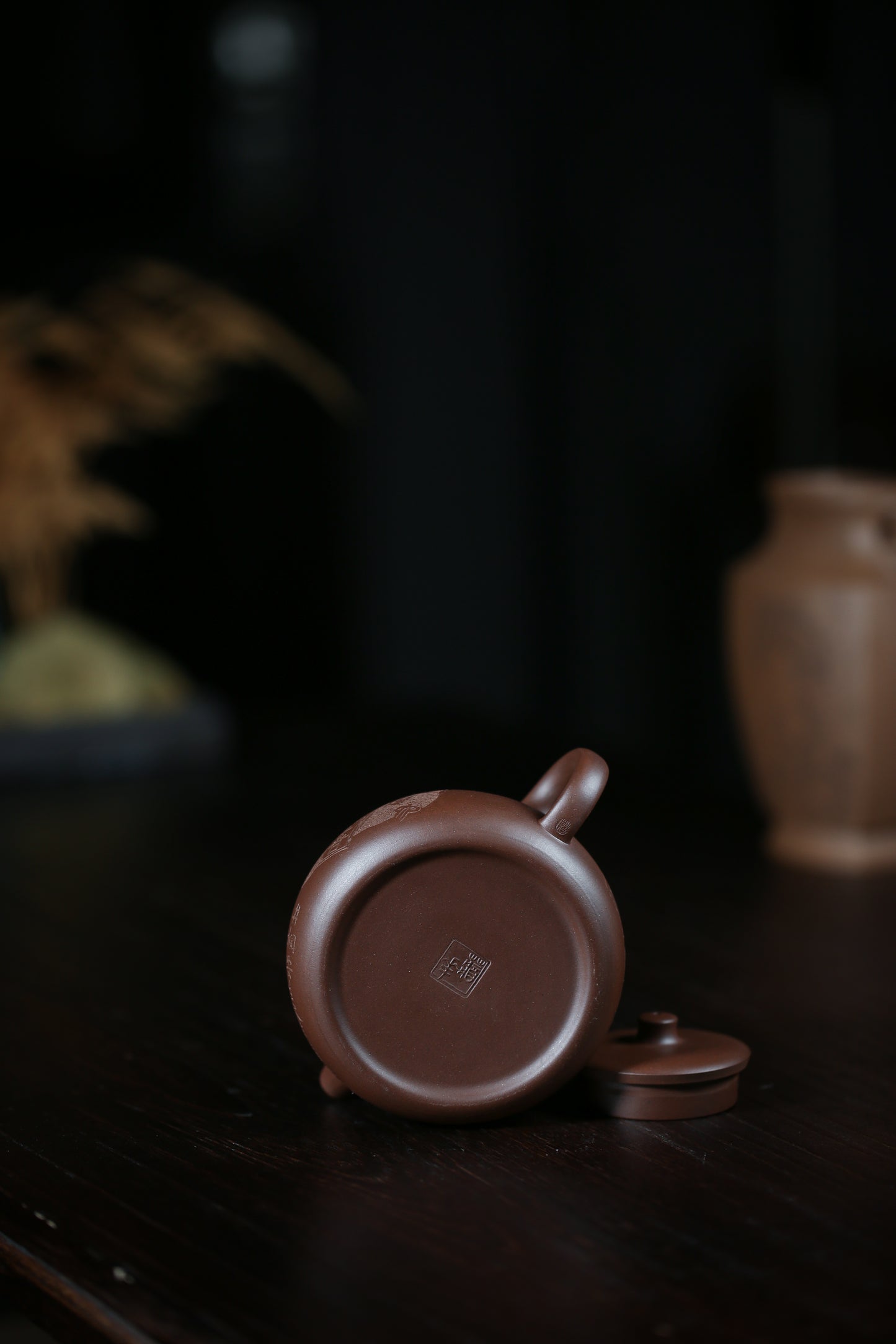 「典藏泥料」全手工老紫泥井欄紫砂壺