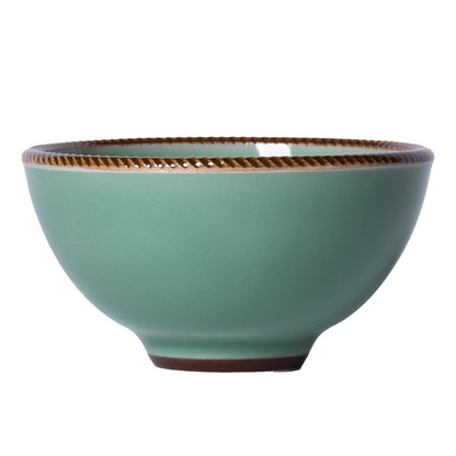 Longquan Celadon Master Cup Vintage Tea Cup Ceramic Kung Fu Tea Cup Personal Single Cup Small Tea Bowl