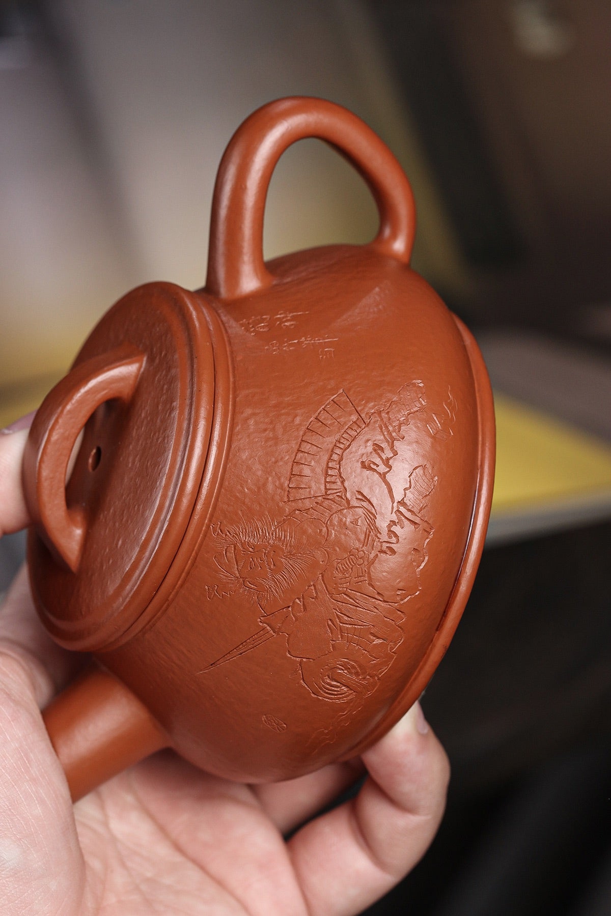 Handmade Coarse Sand Zhuni Tile Scoop Purple Clay Teapot 【20230804 Daily Special】